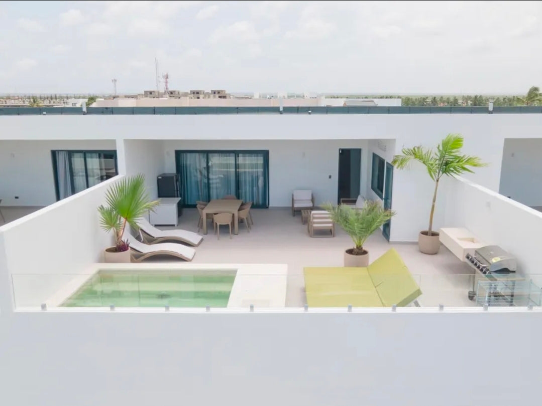 Penthouse Royal Turquoise – Duplex de Luxe de 3 Chambres, Piscine Privée sur le Toit et Accès Direct à la Plage | Punta Cana, Bávaro