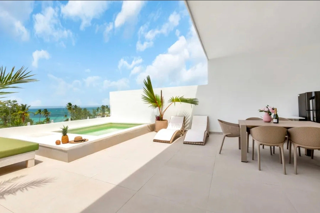 Penthouse Royal Turquoise – Duplex de Luxe de 3 Chambres, Piscine Privée sur le Toit et Accès Direct à la Plage | Punta Cana, Bávaro