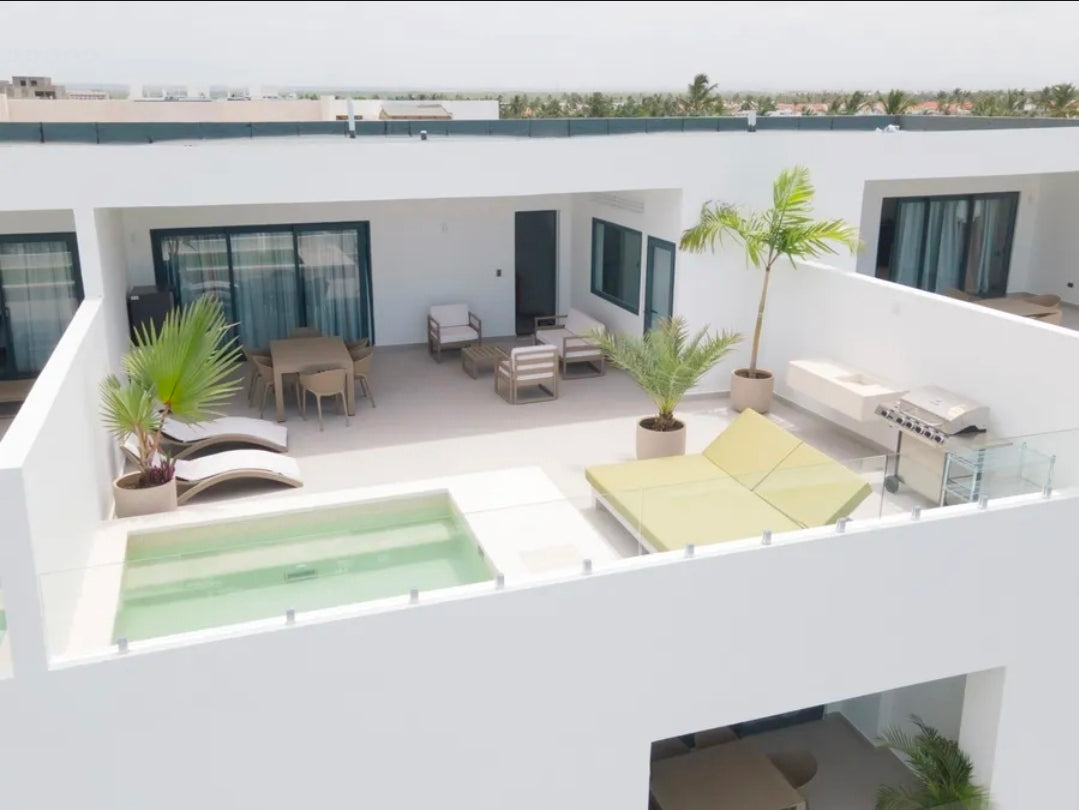 Penthouse Royal Turquoise – Duplex de Luxe de 3 Chambres, Piscine Privée sur le Toit et Accès Direct à la Plage | Punta Cana, Bávaro